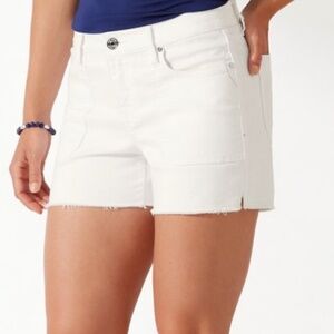 Tommy Bahama - Ella Twill 4-Inch High-Rise Utility Shorts